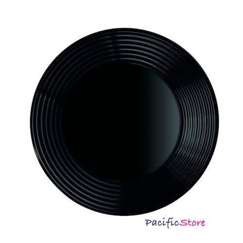 Assiette plate noire 25 cm slate - luminarc Couleur noir Luminarc